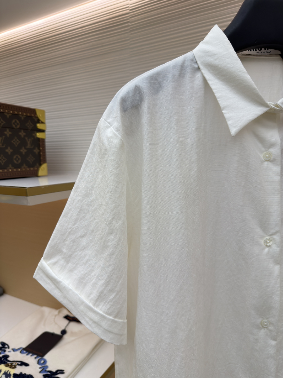 MIUMIU men MIUMIU logo short-sleeved shirt — photo 4