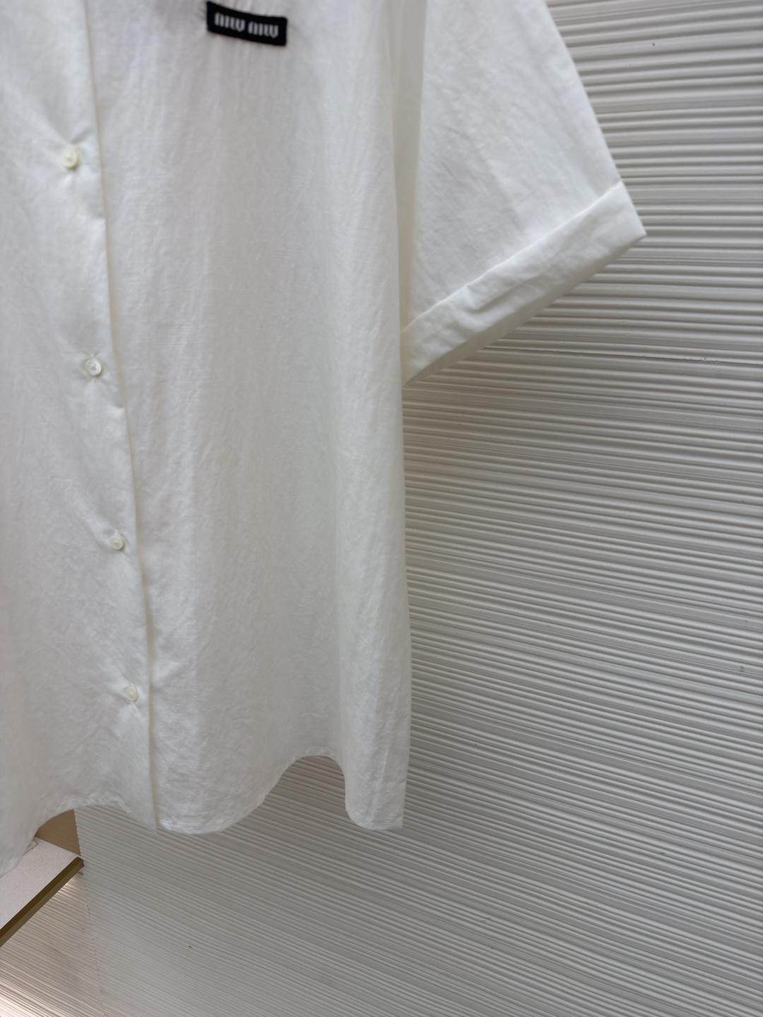 MIUMIU men MIUMIU logo short-sleeved shirt — photo 7