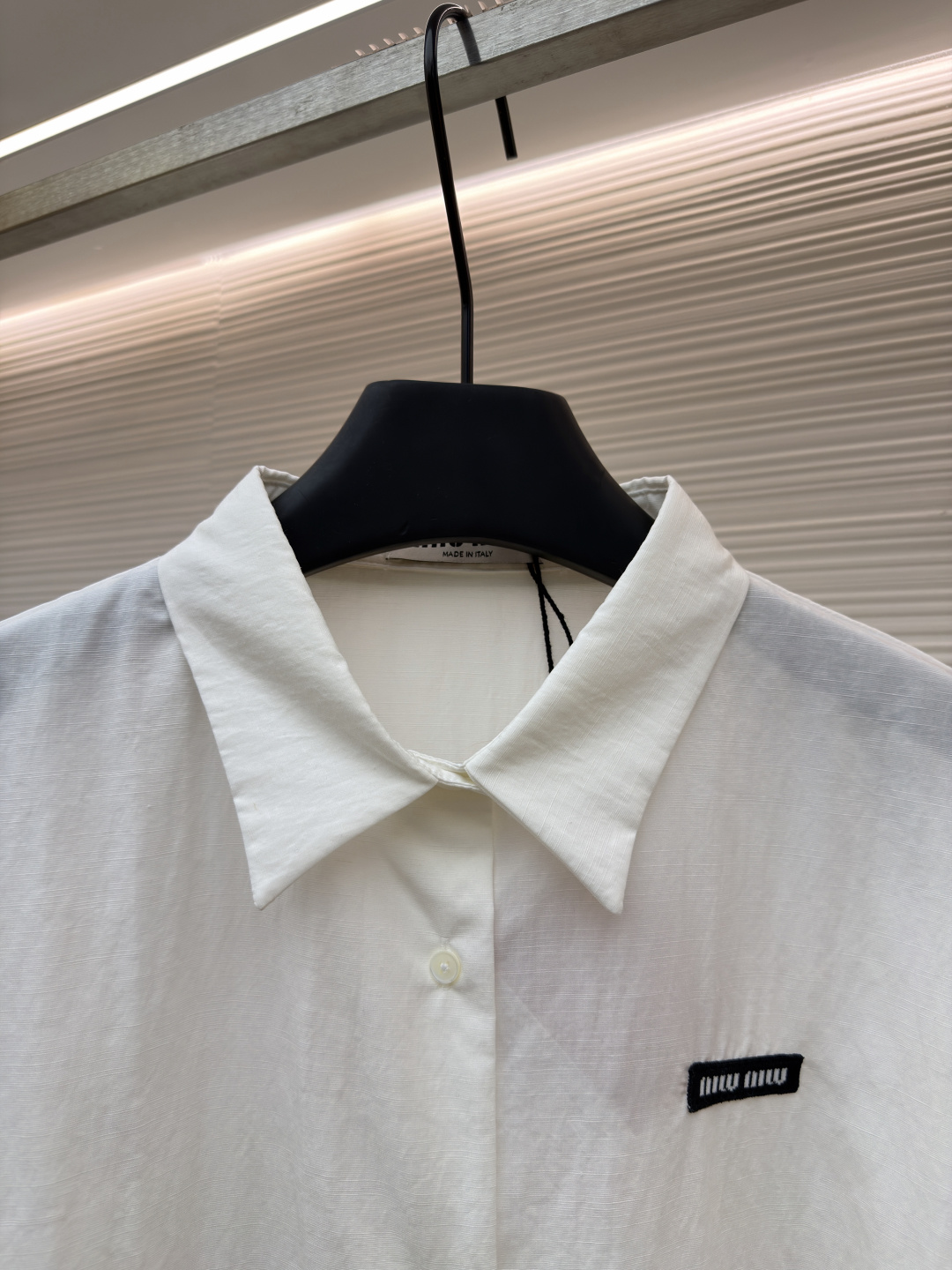 MIUMIU men MIUMIU logo short-sleeved shirt — photo 3