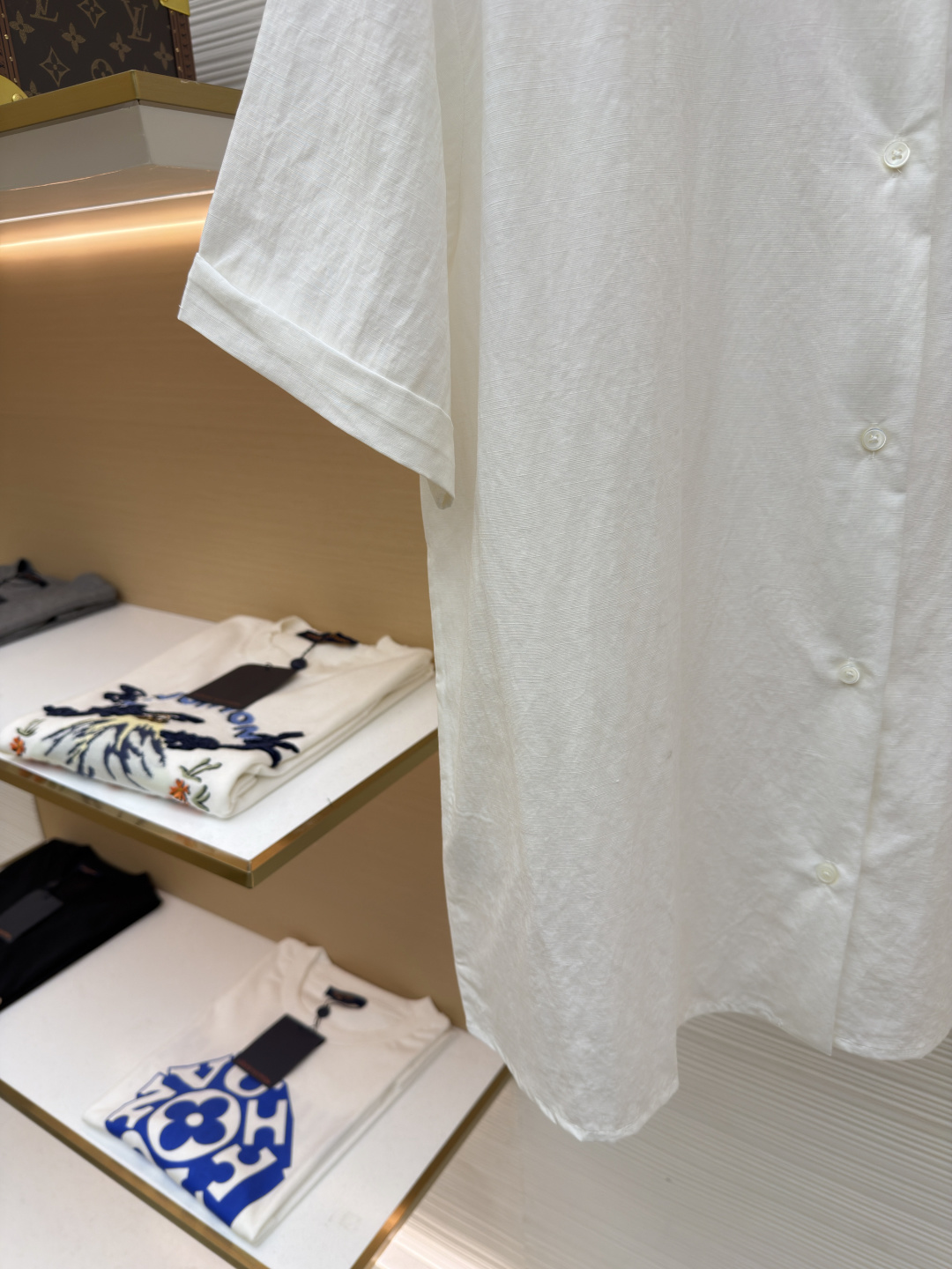 MIUMIU men MIUMIU logo short-sleeved shirt — photo 6