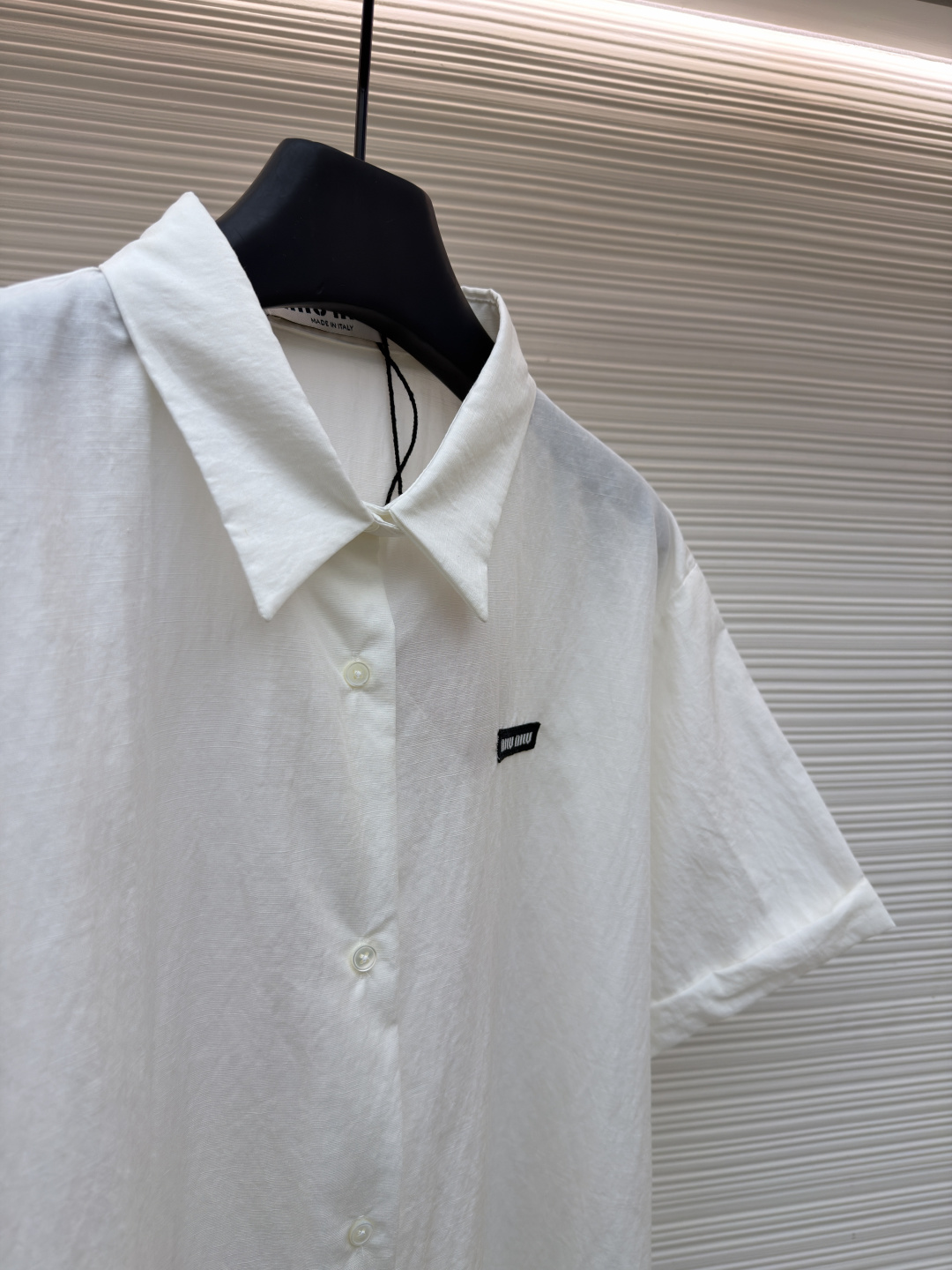 MIUMIU men MIUMIU logo short-sleeved shirt — photo 8