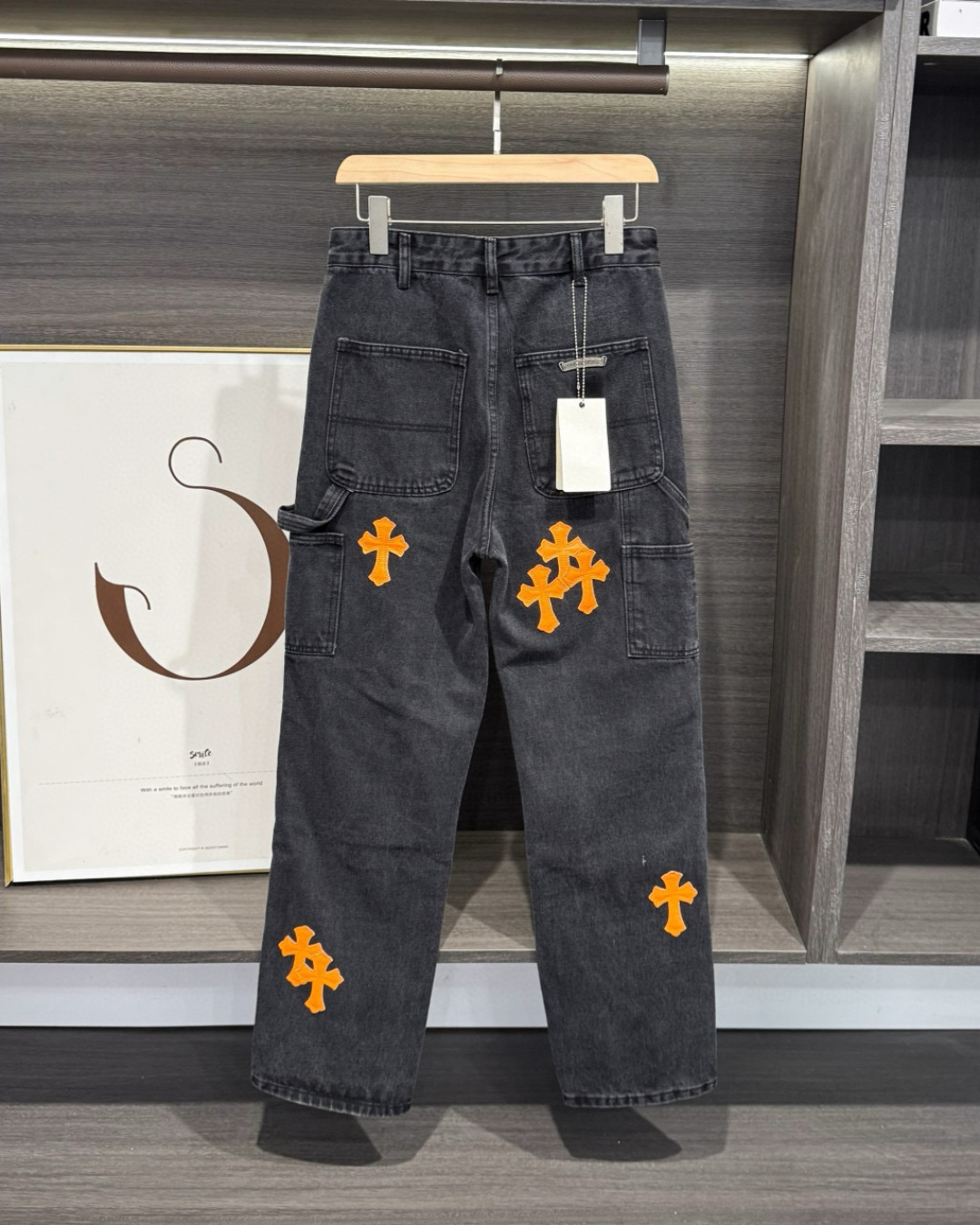 Alternative view of Chrome Hearts Jeans 08217