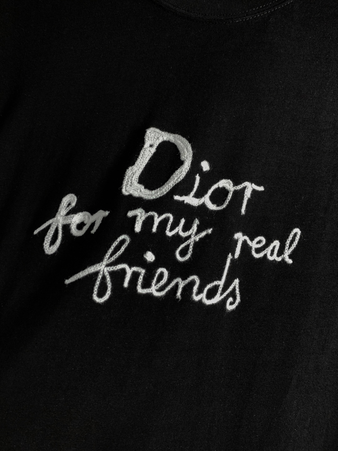（顶级） DIOR/迪奥 新款系列 friend毛巾绣圆领短袖T恤