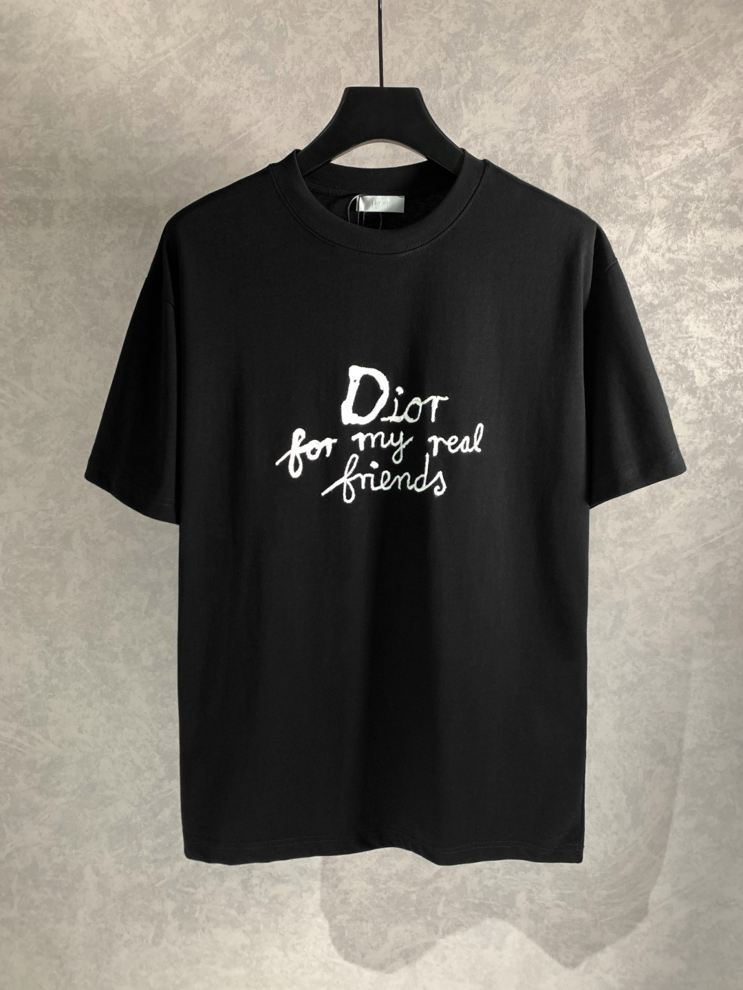 （顶级） DIOR/迪奥 新款系列 friend毛巾绣圆领短袖T恤