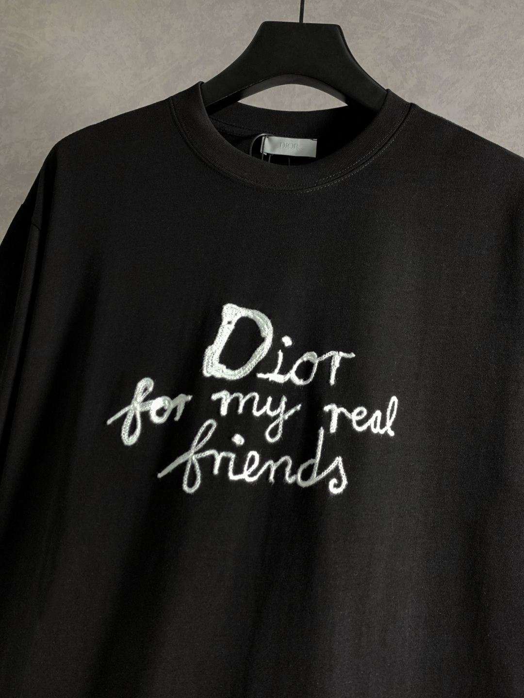 （顶级） DIOR/迪奥 新款系列 friend毛巾绣圆领短袖T恤