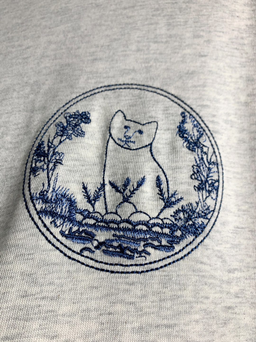 DIOR/迪奥 新款系列 小蓝猫刺绣短袖T恤