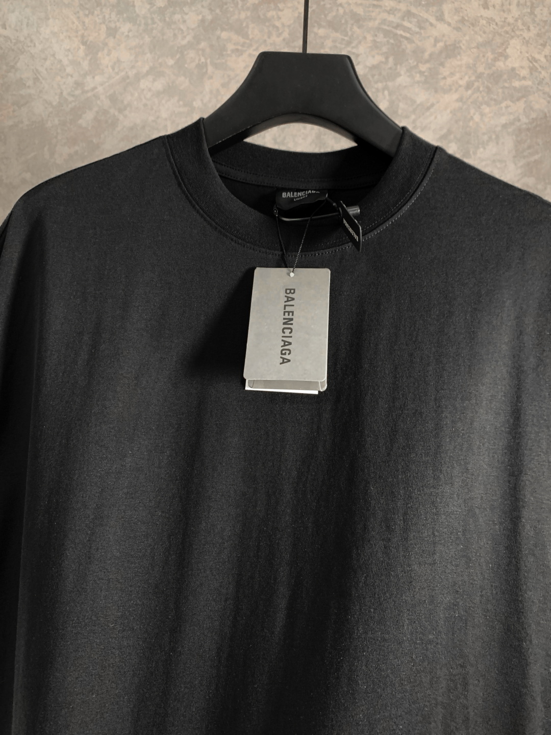 （顶级） Balenciaga/巴黎世家 后胶带字母圆领短袖T恤
