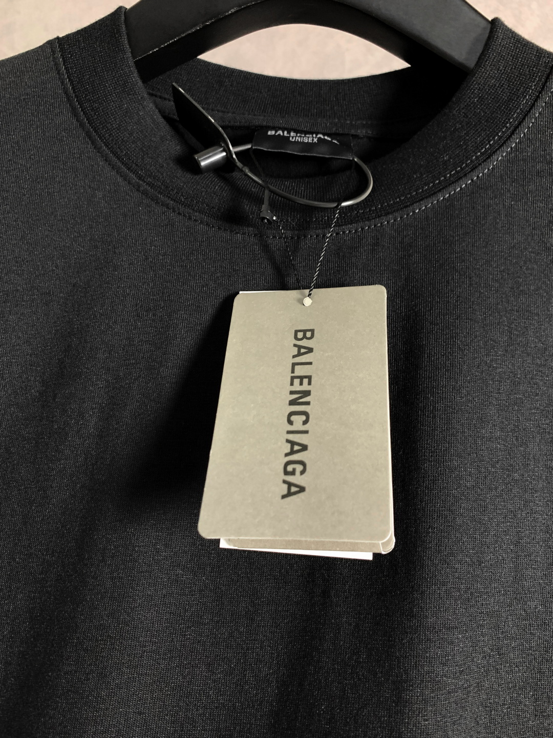 （顶级） Balenciaga/巴黎世家 后胶带字母圆领短袖T恤