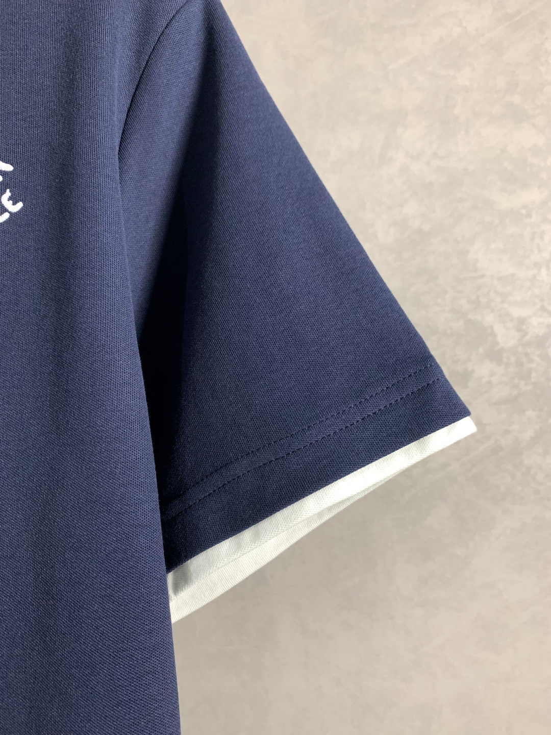 顶级） LOUIS VUITTON/路易威登 字母刺绣撞色polo衫