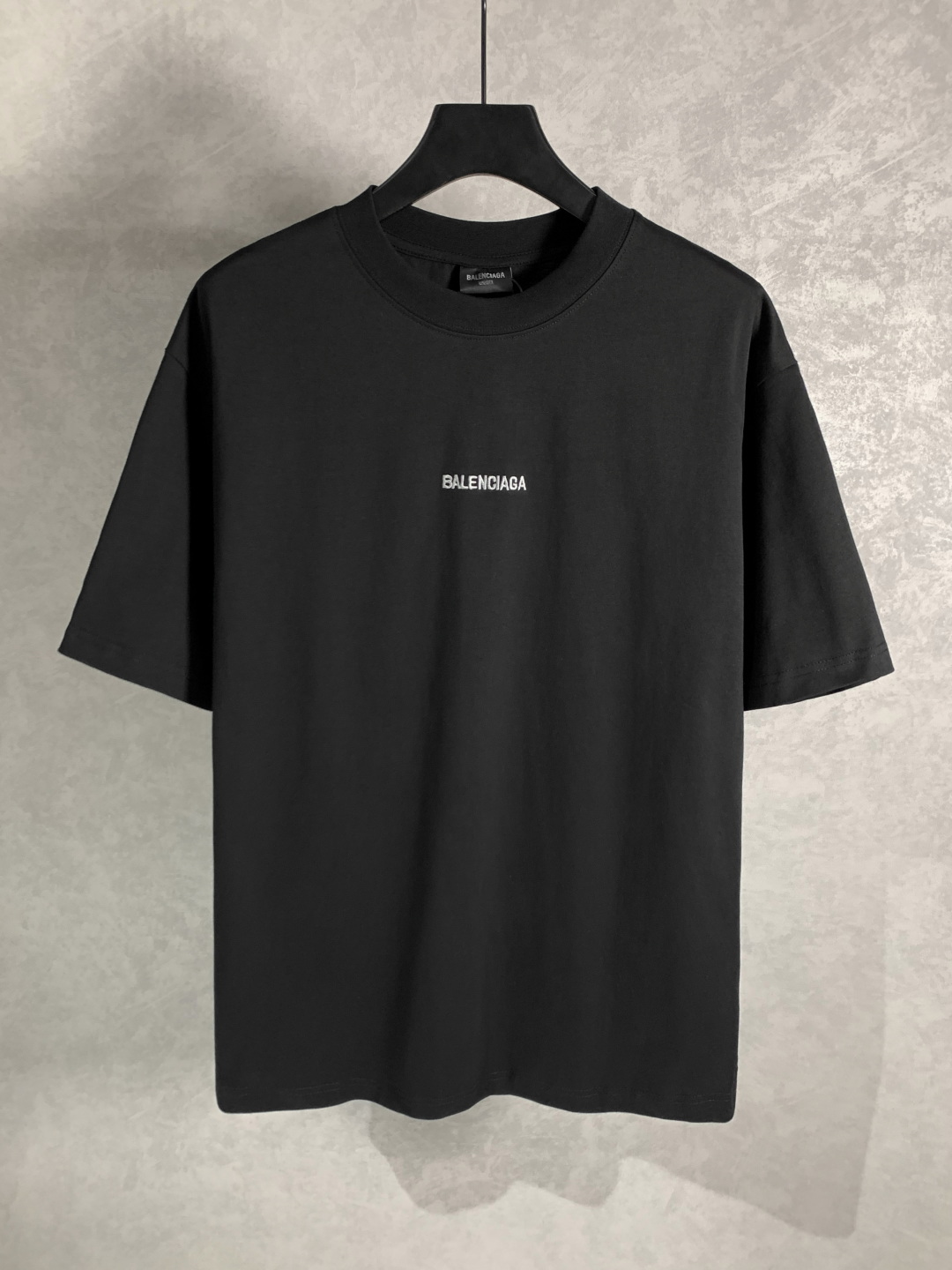 顶级） Balenciaga/巴黎世家 前后英文刺绣圆领短袖T恤