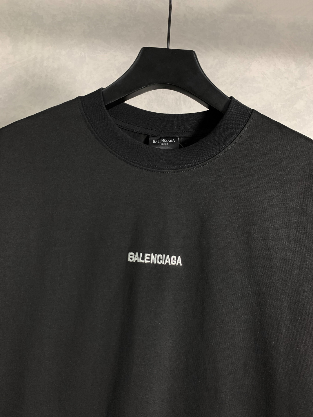 顶级） Balenciaga/巴黎世家 前后英文刺绣圆领短袖T恤