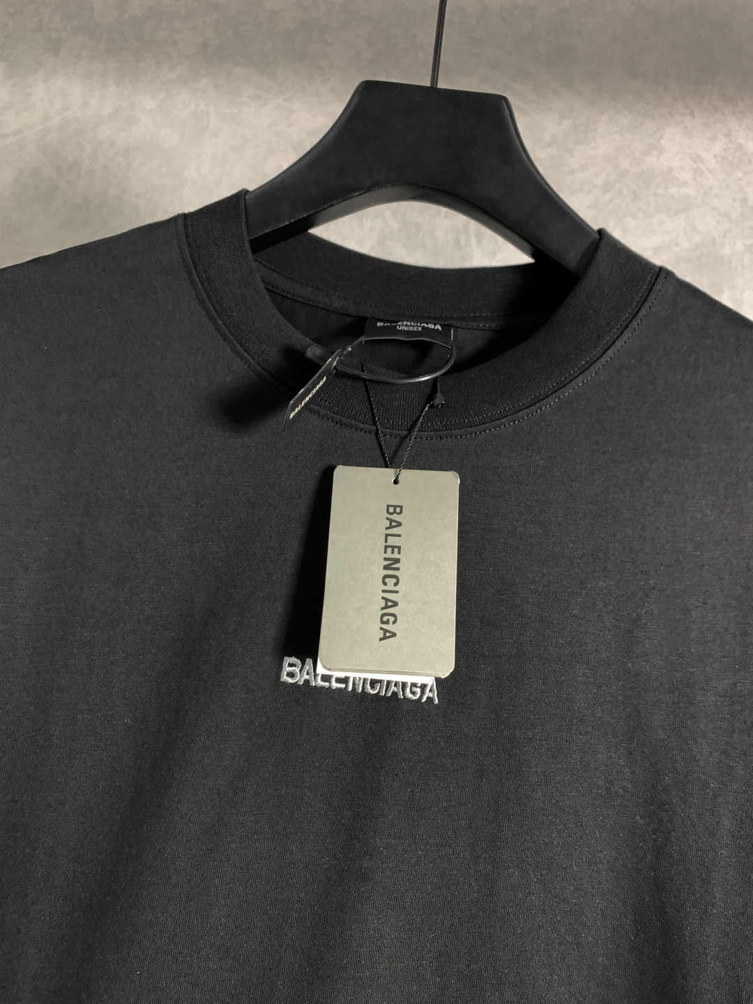 顶级） Balenciaga/巴黎世家 前后英文刺绣圆领短袖T恤