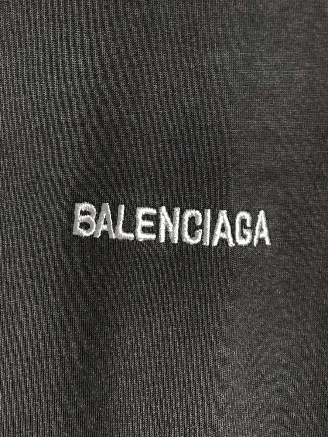 顶级） Balenciaga/巴黎世家 前后英文刺绣圆领短袖T恤