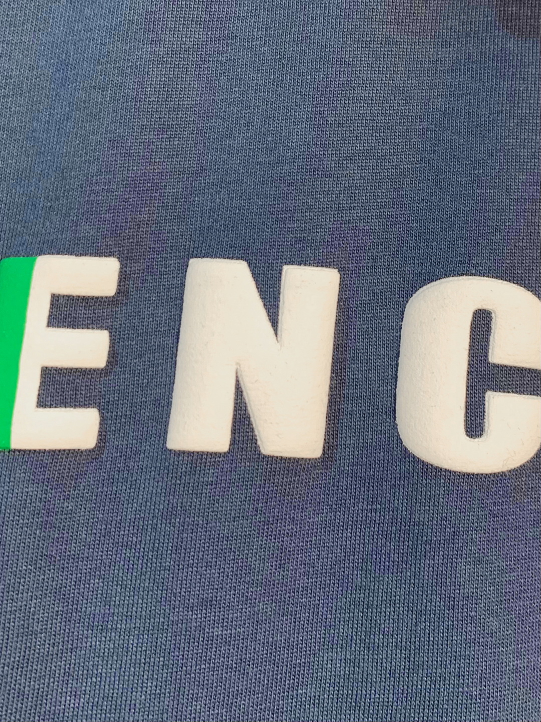 Balenciaga/巴黎世家 撞色发泡字母圆领短袖T恤
