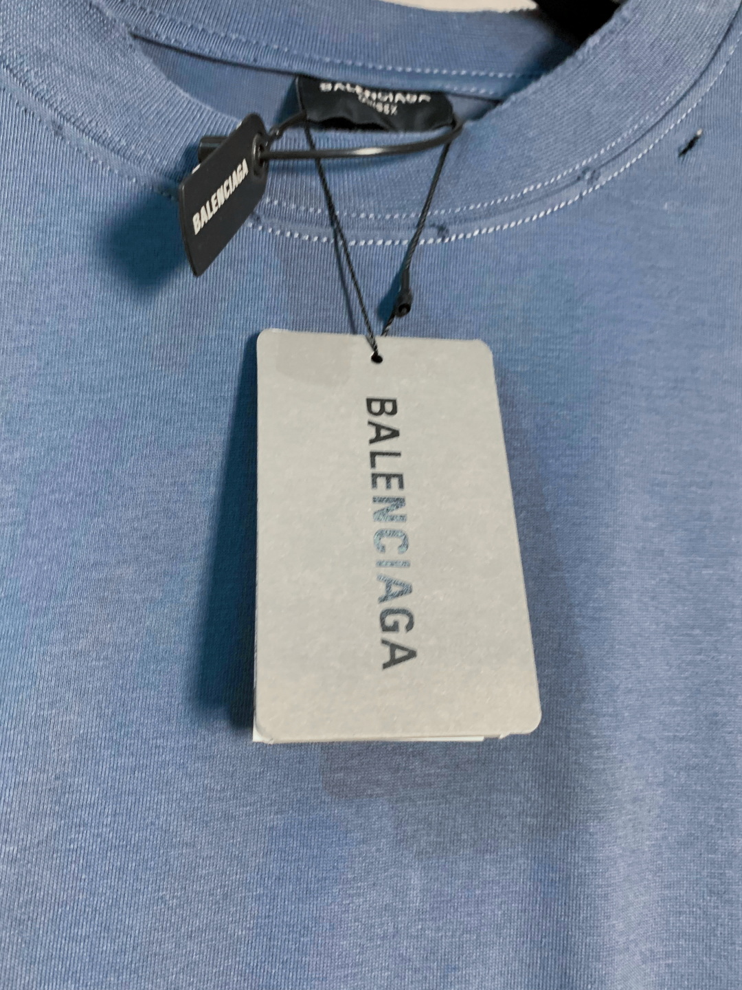 Balenciaga/巴黎世家 撞色发泡字母圆领短袖T恤