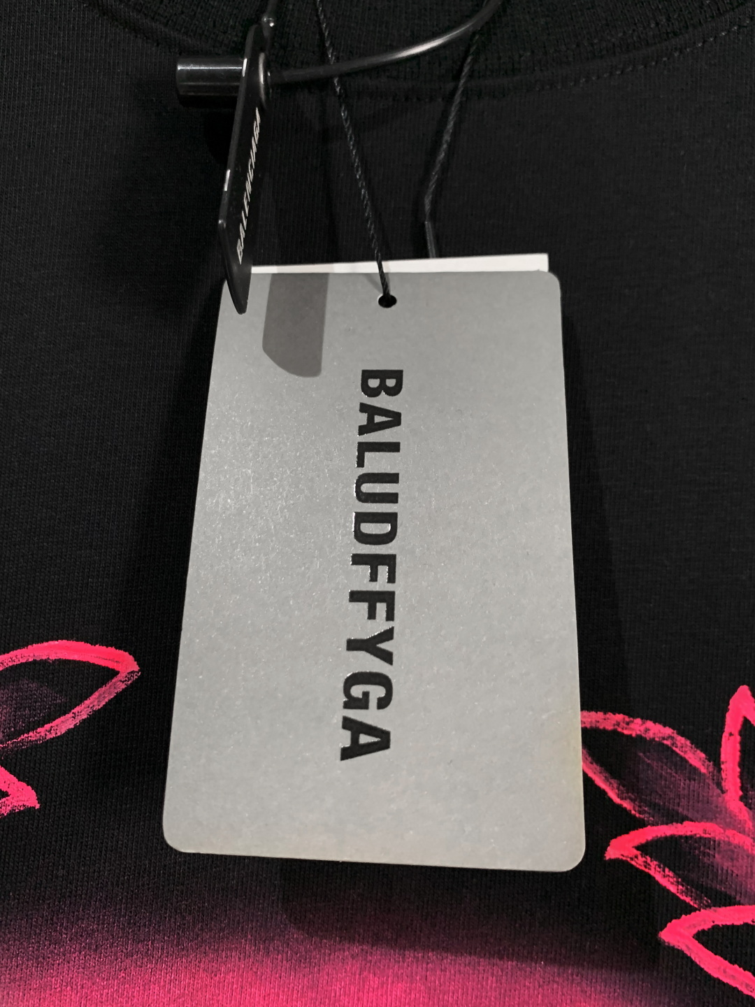 Balenciaga/巴黎世家 手绘麦穗图案圆领短袖T恤