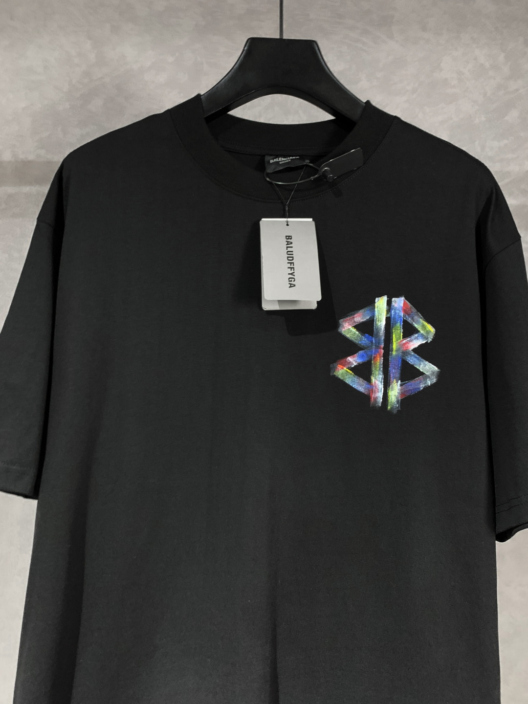 Balenciaga/巴黎世家 手绘可乐图案圆领短袖T恤
