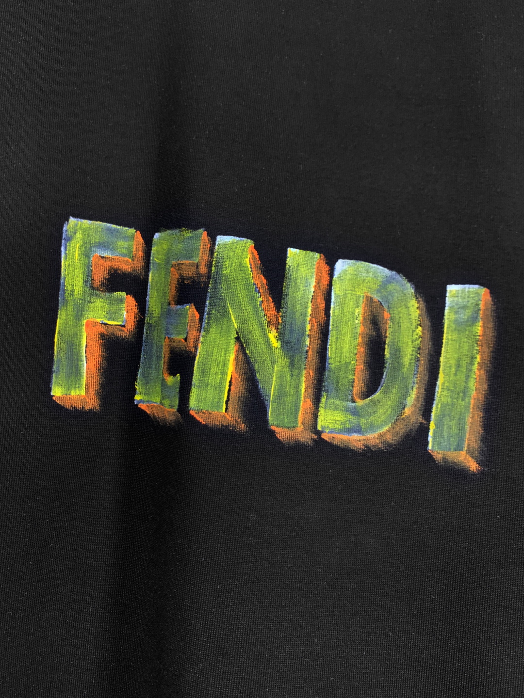 fendi 芬迪 字母手绘圆领短袖T恤