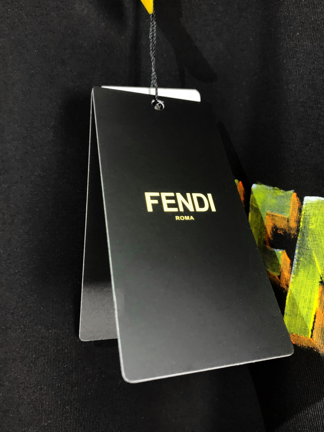 fendi 芬迪 字母手绘圆领短袖T恤