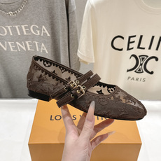 高版本出厂 Louis Vuitton ss26 new arrival LV驴牌春夏系列玛丽珍刺绣网面平底鞋单鞋 高版本出厂 Louis Vuitton ss26 new arrival LV驴牌春夏系列玛丽珍刺绣网面平底鞋单鞋