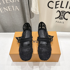 高版本出厂 Louis Vuitton ss26 new arrival LV驴牌春夏系列玛丽珍刺绣网面平底鞋单鞋 高版本出厂 Louis Vuitton ss26 new arrival LV驴牌春夏系列玛丽珍刺绣网面平底鞋单鞋
