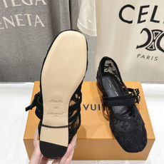 高版本出厂 Louis Vuitton ss26 new arrival LV驴牌春夏系列玛丽珍刺绣网面平底鞋单鞋 高版本出厂 Louis Vuitton ss26 new arrival LV驴牌春夏系列玛丽珍刺绣网面平底鞋单鞋
