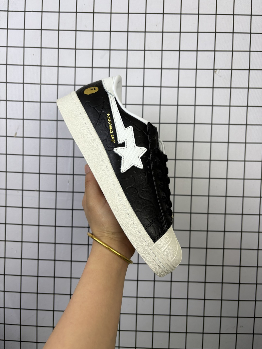 e 公司级Atmos x BAPE x adidas originals Superstar 原鞋开发 版型正确 独立私模大底 重资打造 细节无敌 诠释最高工艺 货号:JQ3666 编码698
