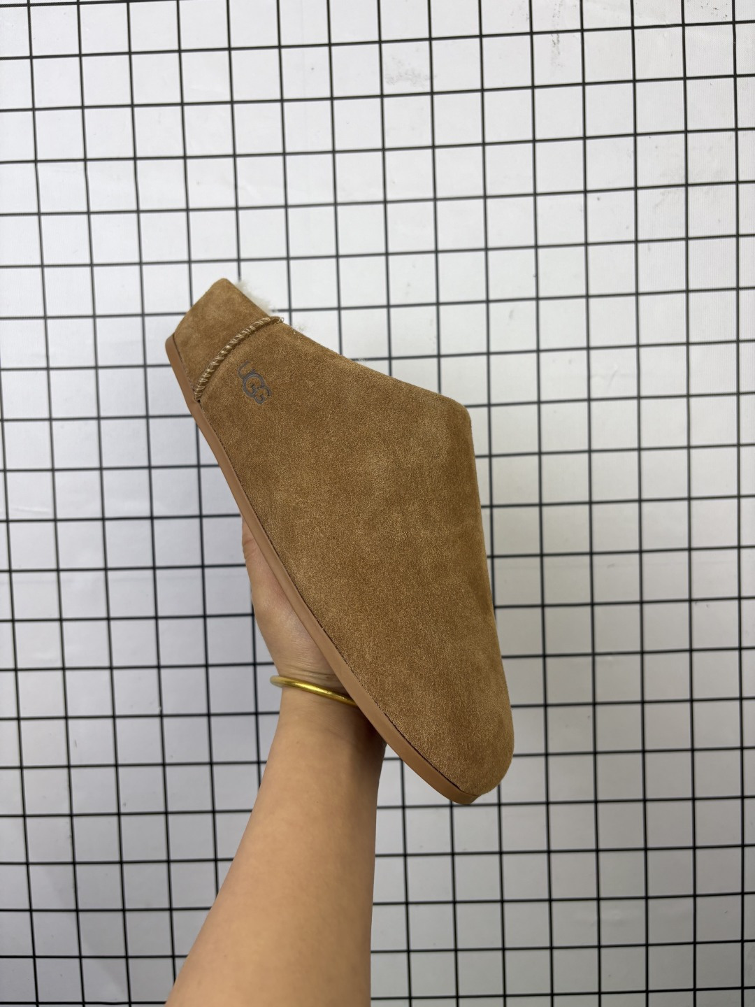 UGG雪地靴星拖厚底羊皮毛一体2025新款秋冬包头半拖毛毛拖鞋女外穿! 编码688