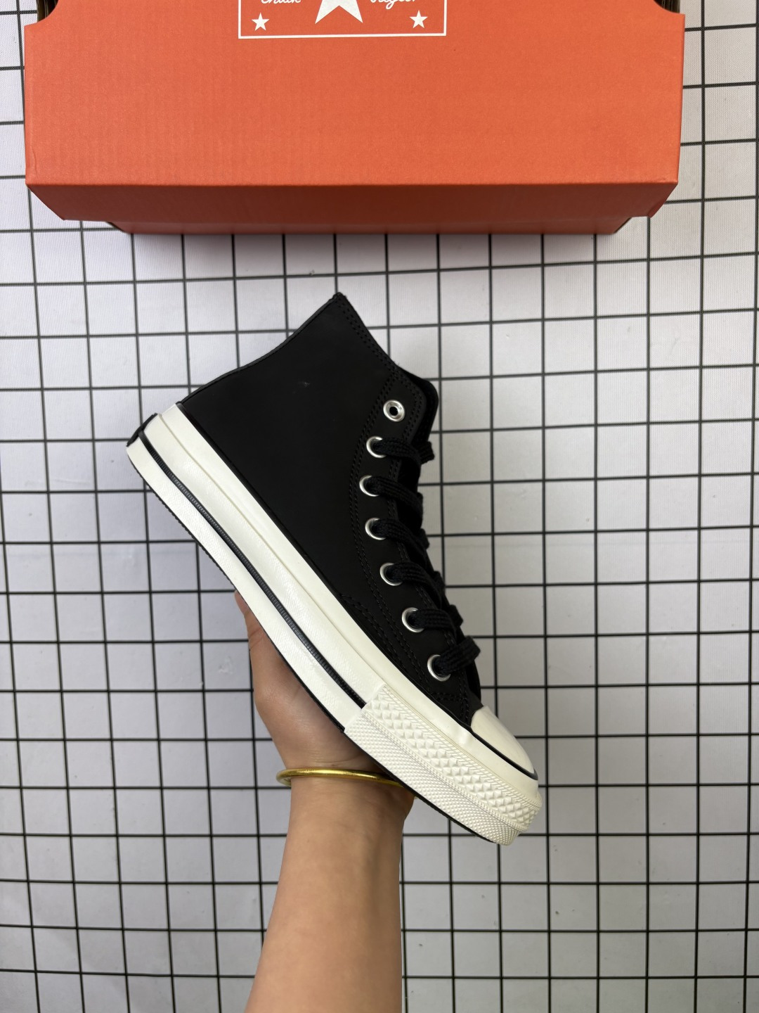 🈴💰110 真标带半码! CONVERSE 匡威 潮流百搭 耐磨防滑 高帮休闲硫化运动板鞋 编码648 35-44