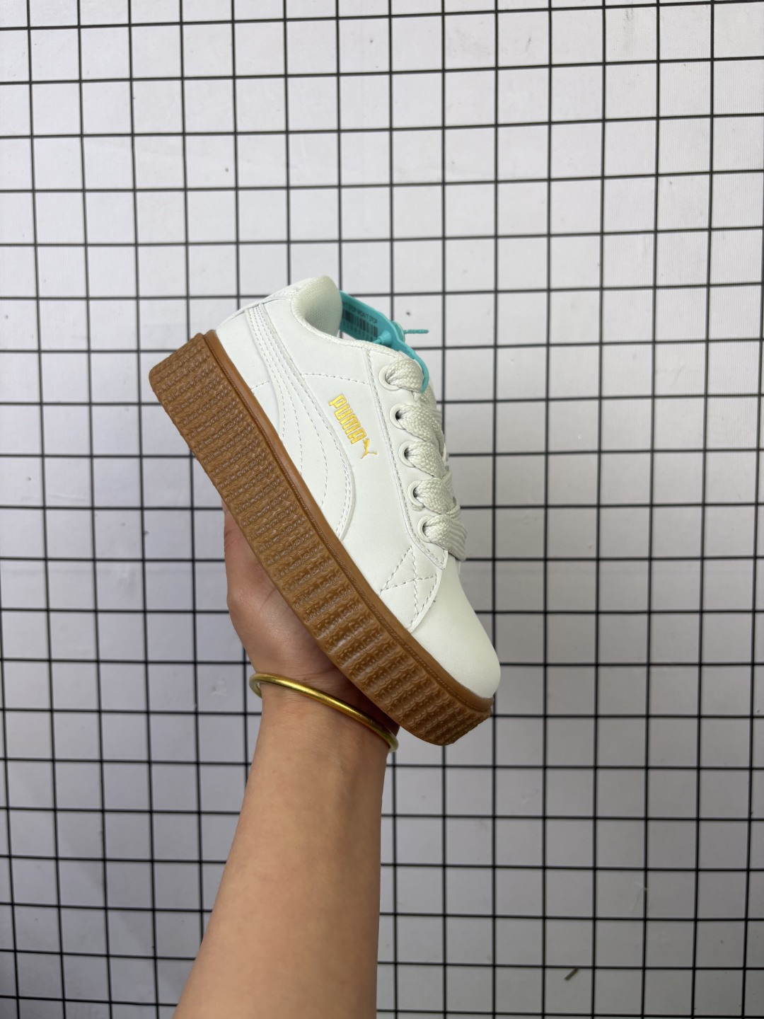 童鞋!彪马Puma Creeper Phatt 松糕面包版系列低帮厚底百搭休闲增高板鞋 396403 编码新Y