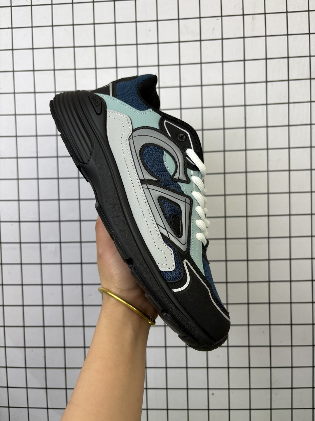 💰140 公司级 ✅Dior迪奥 B30系列 网眼织物 厚底系带 低帮休闲运动老爹鞋! 编码788 39-45