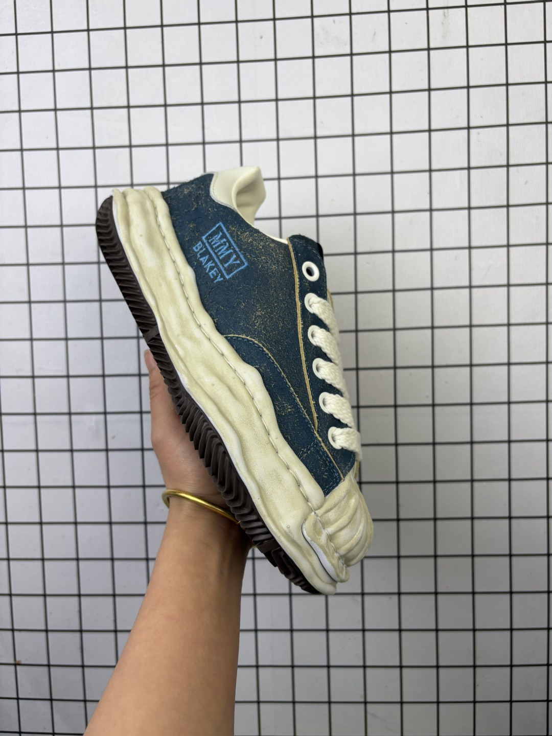 💰210 公司级✅余文乐挚爱单品 复古溶解风 日本概念时装设计师･三原康裕品牌MMY/Maison MIHARA YASUHIRO Original Sole Canvas Low 变形溶解雪糕底低帮帆布拼接面料 休闲百搭板鞋·Size:36-44 编码698