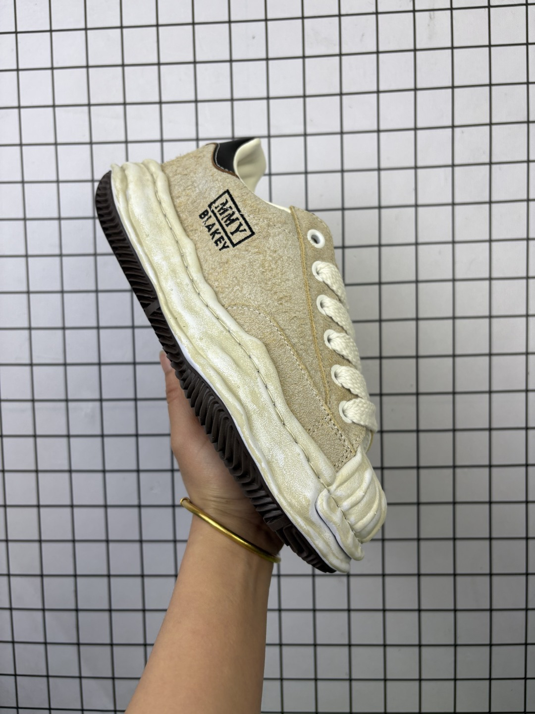 💰210 公司级✅余文乐挚爱单品 复古溶解风 日本概念时装设计师･三原康裕品牌MMY/Maison MIHARA YASUHIRO Original Sole Canvas Low 变形溶解雪糕底低帮帆布拼接面料 休闲百搭板鞋·Size:36-44 编码698