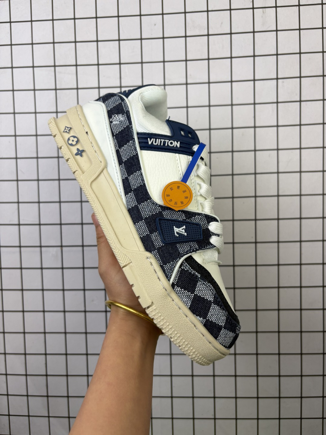 真标✅Louis Vuitton Trainer Sneaker Low 全新 LV 路易威登 休闲运动文化百搭板鞋! 编码757