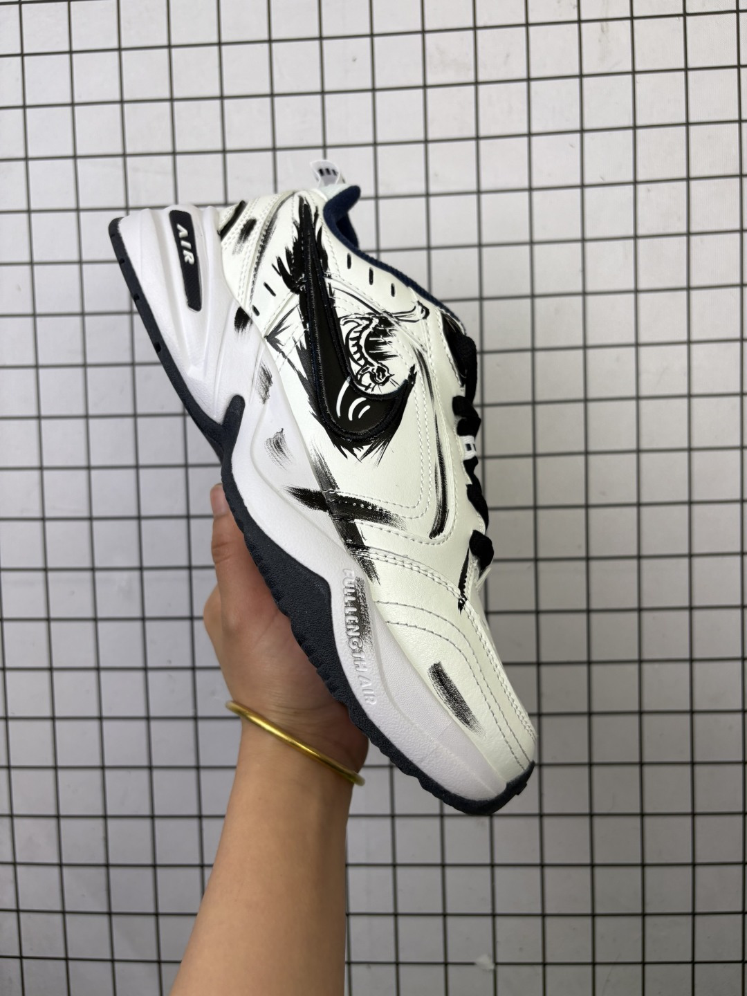 公司级✅Nike M2K ‘DIY’定制 Tekno耐克复古潮流百搭休闲运动旅游老爹鞋 原楦原档案开发独立一次发泡轻量高回弹私模 货号:415445-102 编码698