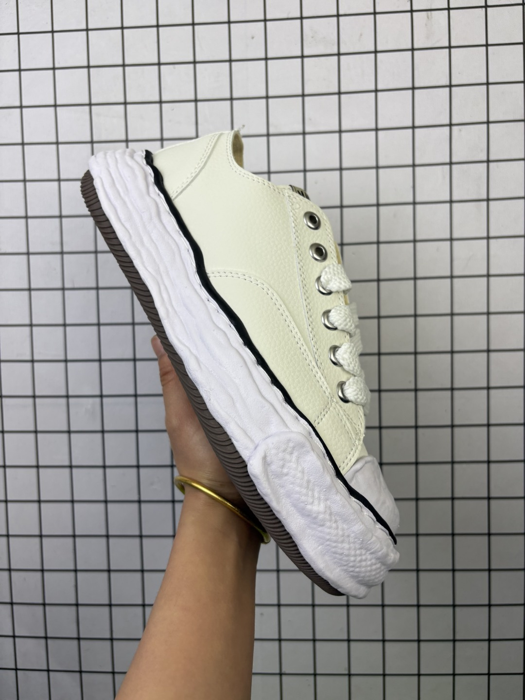 💰140 ✅余文乐挚爱单品 复古溶解风 日本概念时装设计师･三原康裕品牌MMY/Maison MIHARA YASUHIRO Original Sole Canvas Low 变形溶解雪糕底低帮帆布拼接面料 休闲百搭板鞋·Size:36-45 编码旭