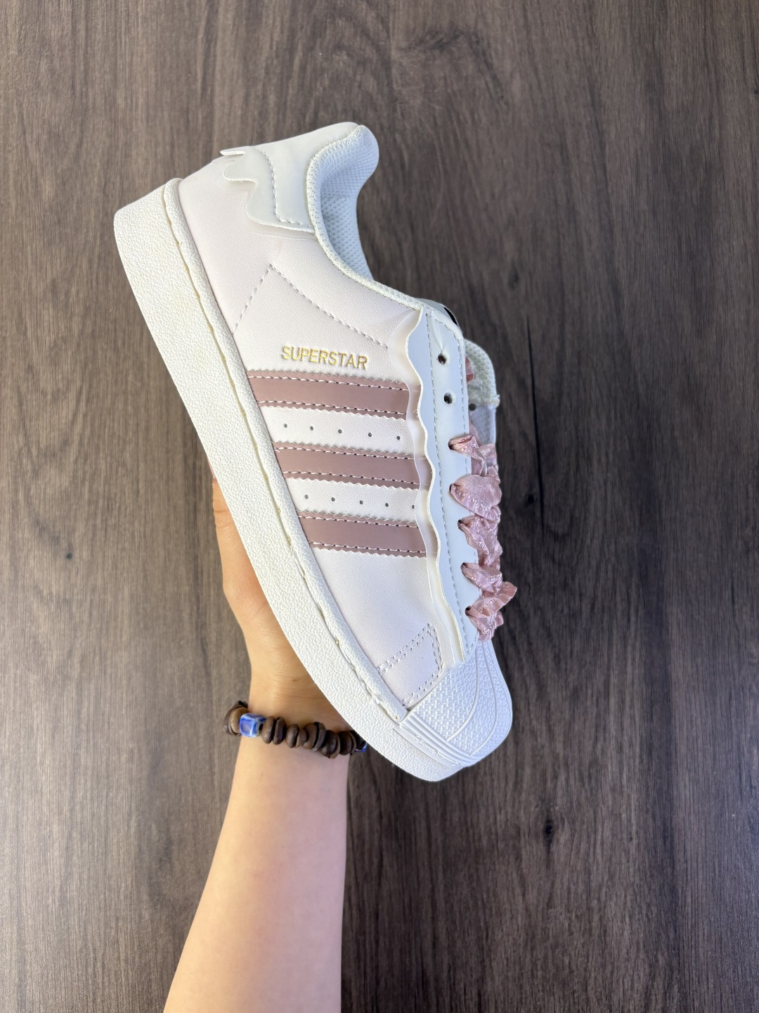 adidas originals Supstar 贝壳头奶油白GW4441 编码758