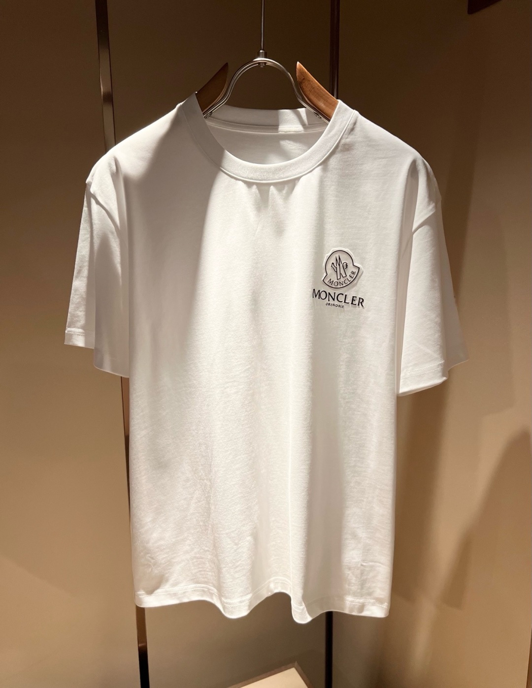 Moncler蒙家 2026春夏最新男女同款👫贸易订单短袖T恤，全品相！！网红款！采用logo图案压胶设