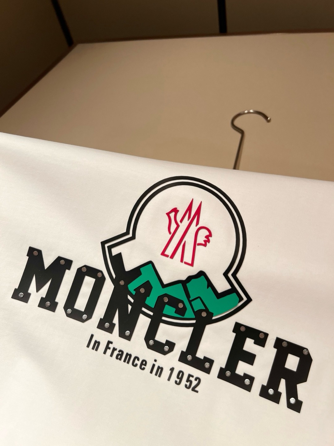 Moncler蒙家 2026春夏最新男女同款👫贸易订单短袖T恤，全品相！！网红款！采用logo图案压胶设