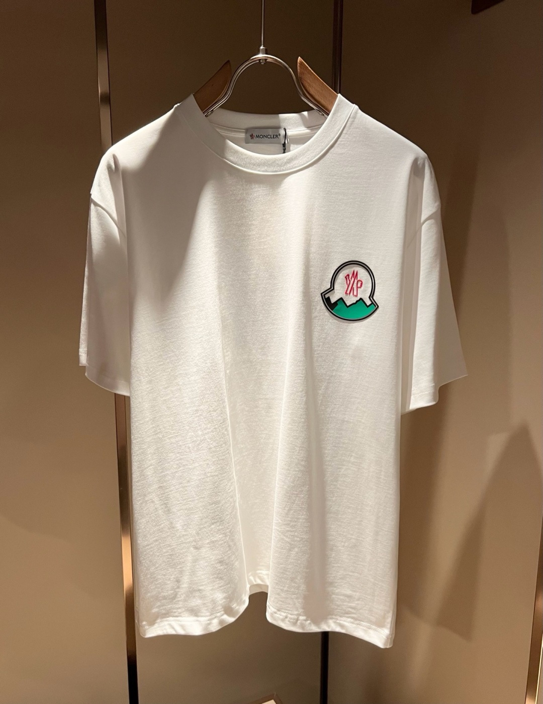 Moncler蒙家 2026春夏最新男女同款👫贸易订单短袖T恤，全品相！！网红款！采用logo图案压胶设