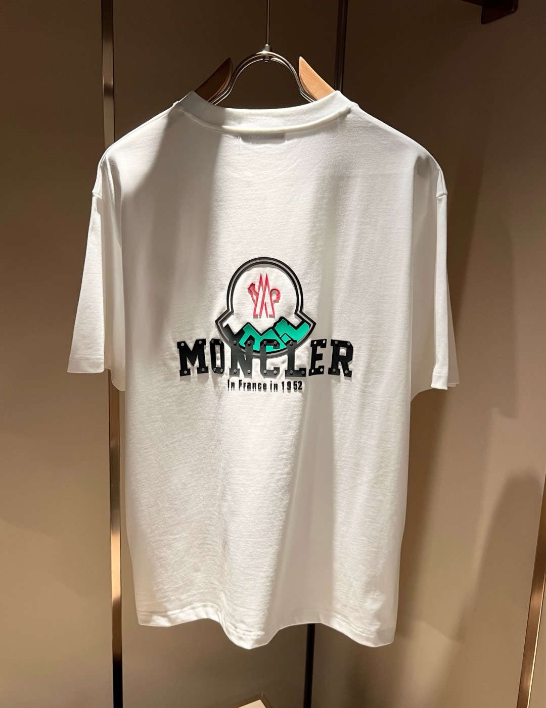 Moncler蒙家 2026春夏最新男女同款👫贸易订单短袖T恤，全品相！！网红款！采用logo图案压胶设