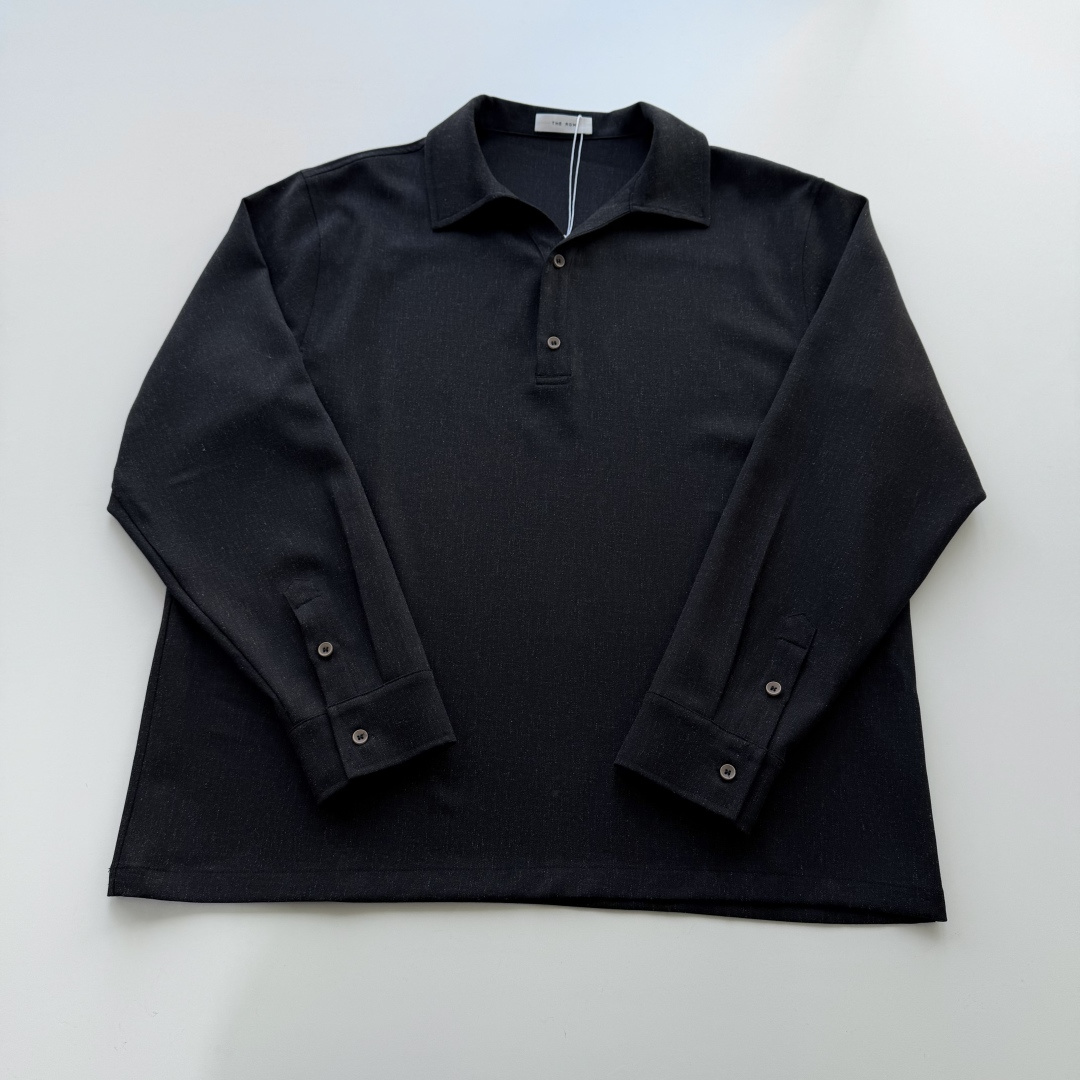 NO:754979,Spring new style, in stock, The Row two-button lapel long-sleeved shirt, cotton and linen Tencel anti-wrinkle fabric, special texture, SMLXL size, men's clothing,19860909开春新款 现货 The Row两粒扣翻领长袖衬衣 棉麻天丝抗褶皱面料 特殊纹理质感 SMLXL码,男装,,Women's clothing