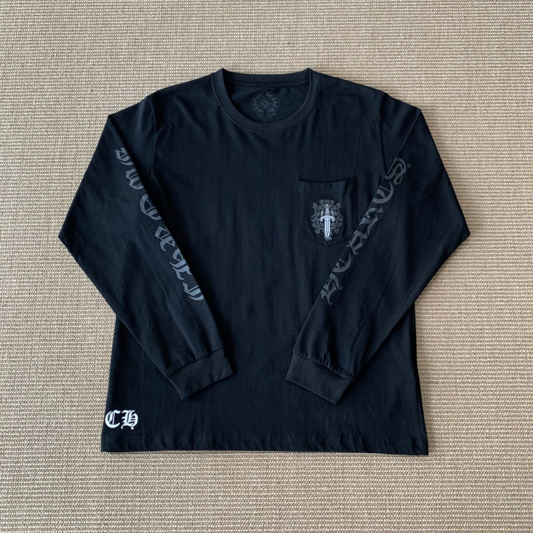 NO:785779,Chrome Hearts black dark pattern vine sword long-sleeved T-shirt smlxl size same style for men and women in stock, Chrome Hearts-clothing, chrome hearts, chrome hearts, tees, t-shirt,19860909Chrome Hearts克罗心黑色暗纹藤蔓宝剑长袖T恤 smlxl码 男女同款 现货,克罗心-服装,chrome hearts,chrome hearts,tees，t-shirt,,Women's clothing