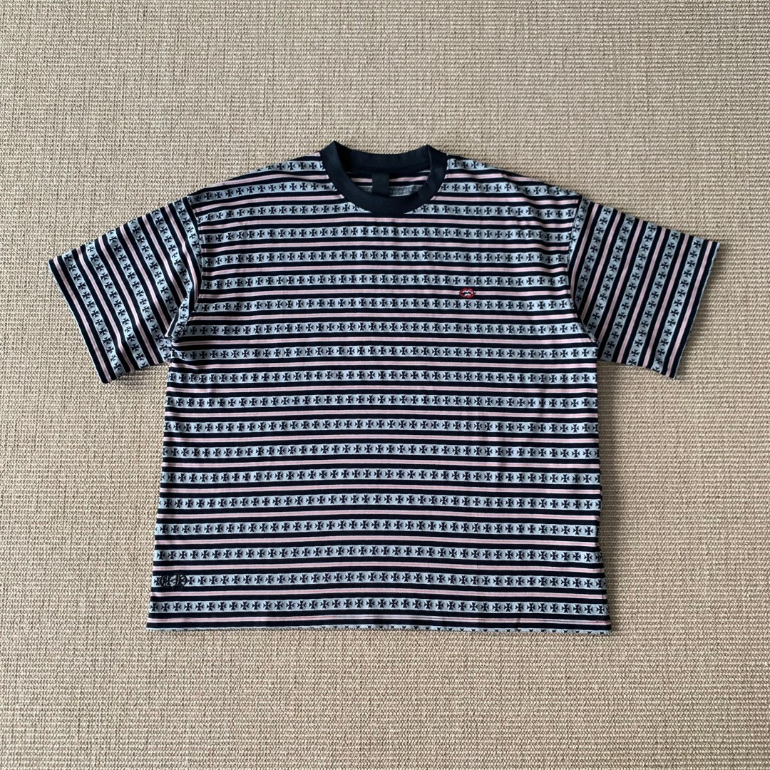 NO:827833,Chrome Hearts Jacquard knitted short-sleeved custom-woven cotton fabric Behringer imported embroidery smlxl code in stock, Chrome Hearts-clothing, chrome hearts, chrome hearts, T-shirt,19860909Chrome Hearts克罗心提花针织短袖 定织纯棉面料 百灵达进口刺绣 smlxl码 现货,克罗心-服装,chrome hearts,chrome hearts,T-shirt,,Women's clothing