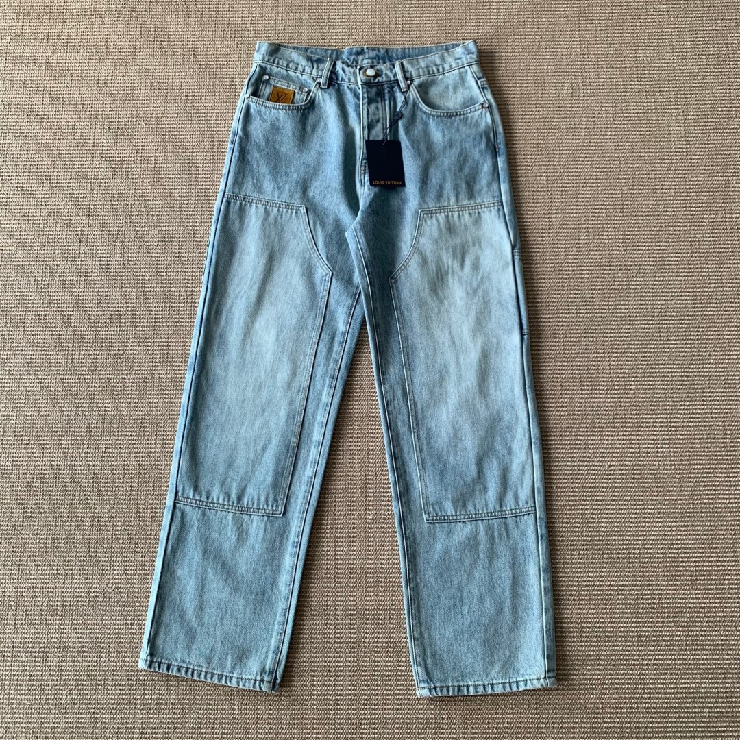 NO:862449,1V's pinnacle work, work jeans, high count and high density cotton twill, detailed hardware molding is in place, checkerboard pockets 28 30 32 34 36 yards, ready stock, Louis Vuitton-clothing, louis vuitton, louis vuitton, jeans,198609091V驴巅峰之作 工装牛仔裤 高支高密纯棉斜纹布 细节五金开模非常到位 棋盘格口袋 28 30 32 34 36码 现货,路易威登-服装,louis vuitton,louis vuitton,jeans,,Women's clothing