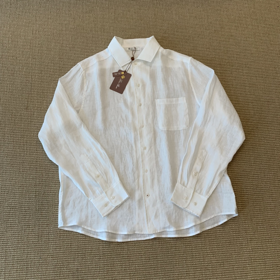 NO:888502,Loro Piana Lauren Piana custom-woven original 17-count French imported wet-spun double-length pure linen lining. Good linen, breathable and soft. Original details are full. Old money style casual and natural. Same style for men and women. SMLXL four sizes. Ready stock, men's clothing, loro piana,19860909Loro Piana 劳伦皮亚娜 定织原版17支法国进口湿纺双长纯亚麻衬 好麻透气柔软 原版细节拉满 老钱风随性自然 男女同款 SMLXL四个码 现货,男装,loro piana,,Women's clothing