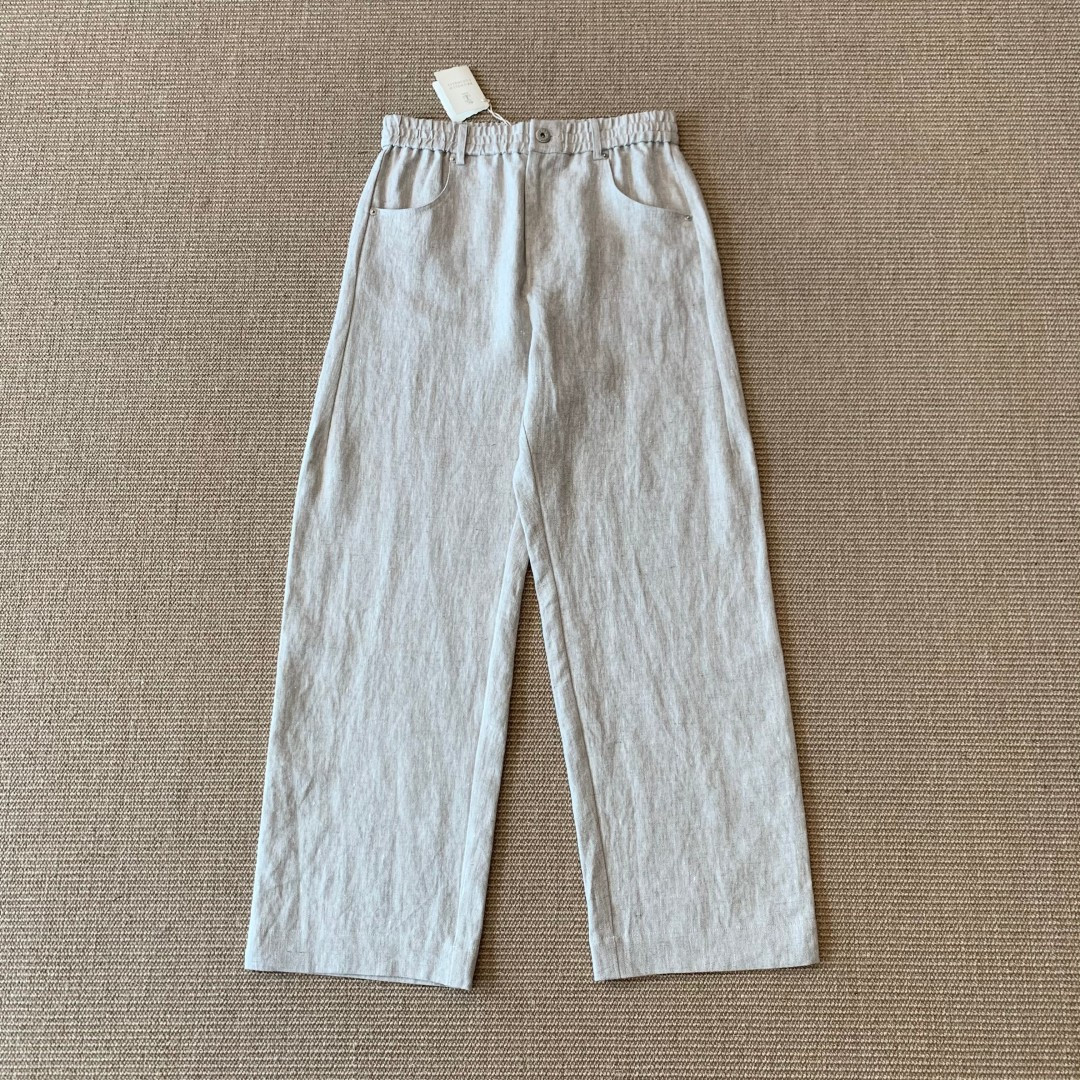 NO:946714,BRUNELLO CUCINELLI BC old money linen trousers, 280g imported pure linen material, ykk studded straight version, ready-to-wear washing process, original hemp color/black, SMLXL code, ready for sale, men's clothing, brunello cucinelli,19860909BRUNELLO CUCINELLI BC老钱亚麻长裤 280克进口纯亚麻材质 ykk撞钉直筒版型 成衣洗水工艺 原麻色/黑色 SMLXL码 现货,男装,brunello cucinelli,,Women's clothing