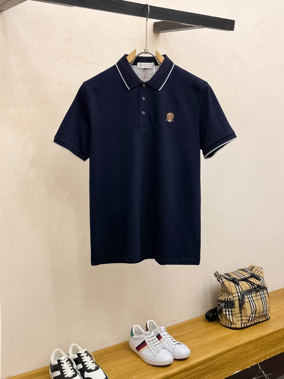 NO:116568,Bruti BC Xinjiang long lint cotton fabric soft, comfortable and breathable 2025 summer limited short-sleeved Polo series -,,T-shirt,alexander wang19860909布鲁提 bc 新疆长绒棉 面料柔软舒适透气 2025 夏季 限量款短袖Polo系列 -,,T-shirt,alexander wang,Men's clothing