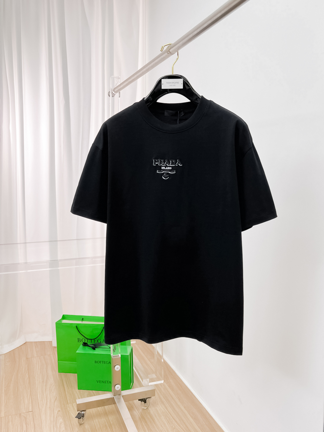 Sell High Quality
 Prada Best
 Clothing T-Shirt Cotton Stretch Fashion Short Sleeve