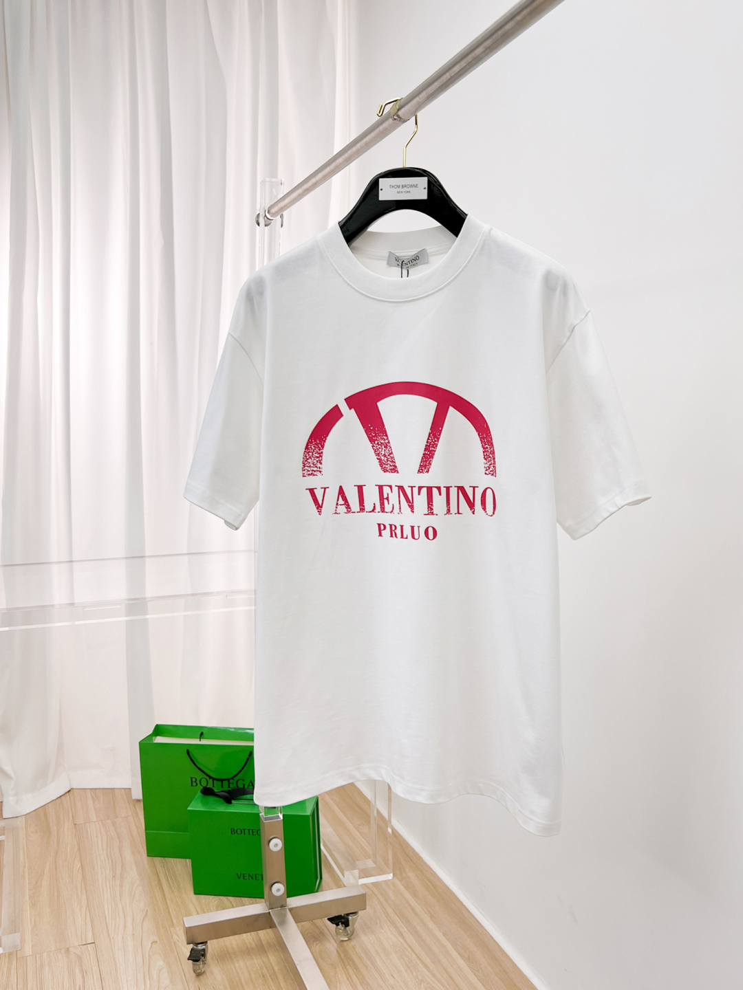 Valentino Clothing T-Shirt Cotton Stretch Fashion Short Sleeve